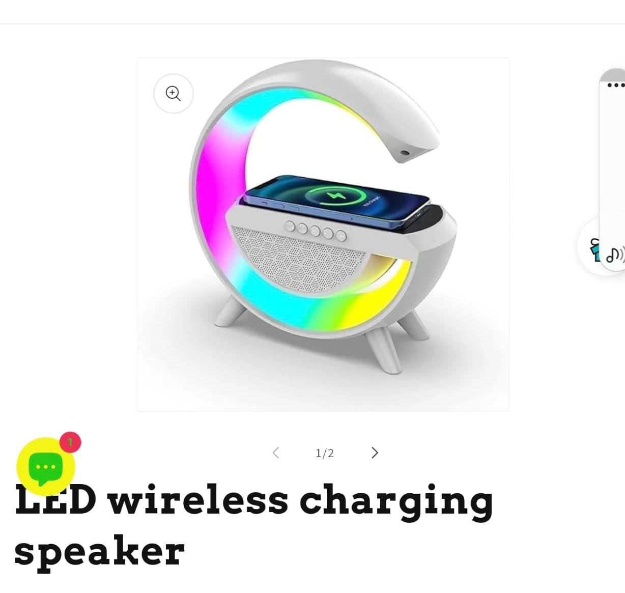 LCD Wireless Charging Speaker Mrp- 380/-
