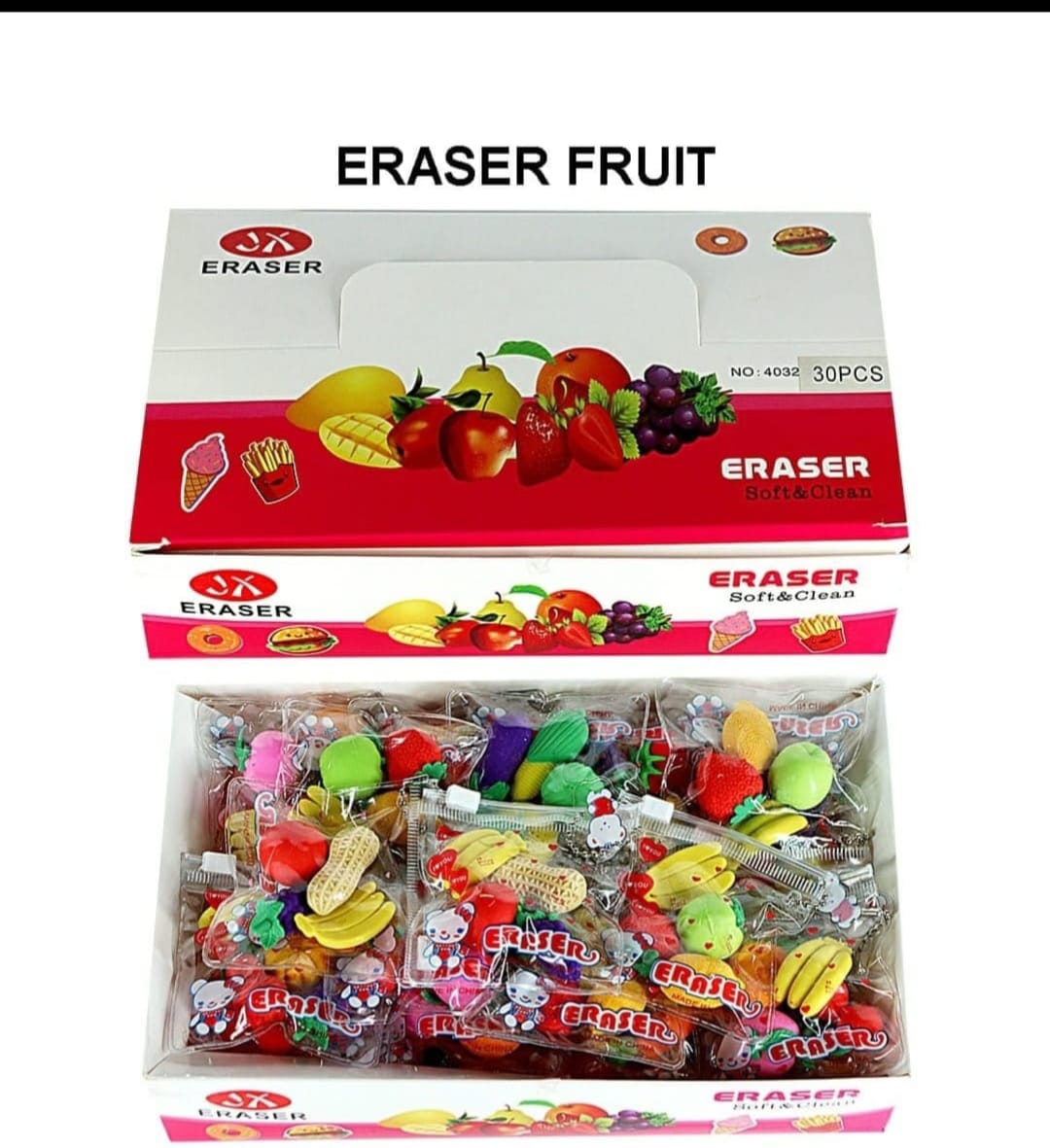 Eraser Fruit Mrp- 10/- (Per Peice)