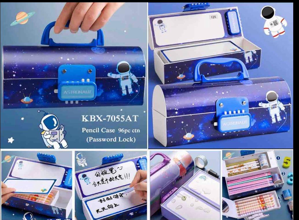 Password Lock Pencil Case Mrp-220/-