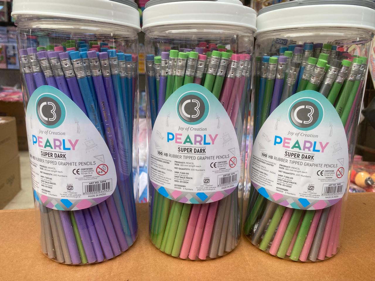 Rubber Tipped Grphite Pencil Set Mrp-160/-